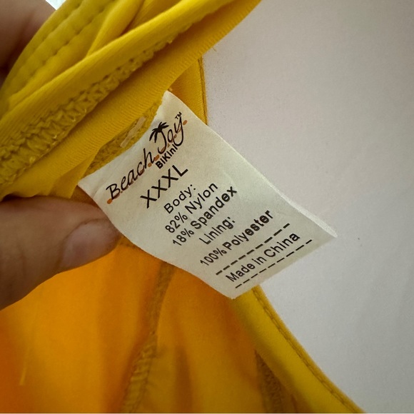 BEACH JOY - YELLOW ONE PIECE SWIMSUIT - Picture 6 of 6